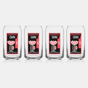 Verre Canette Gin rose