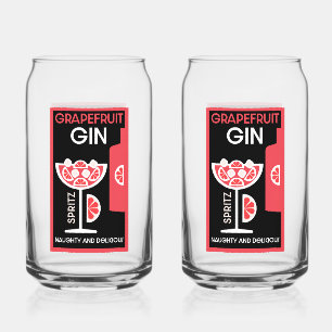 Verre Canette Gin rose