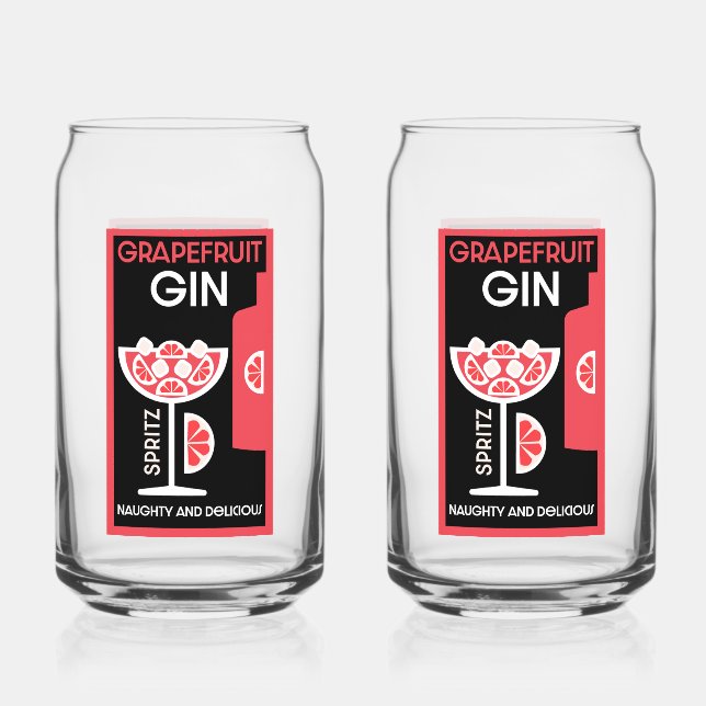 Verre Canette Gin rose (Recto)