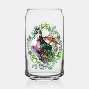 Verre Canette Girafe Cosmique - Portrait avec voyage dans le tem
