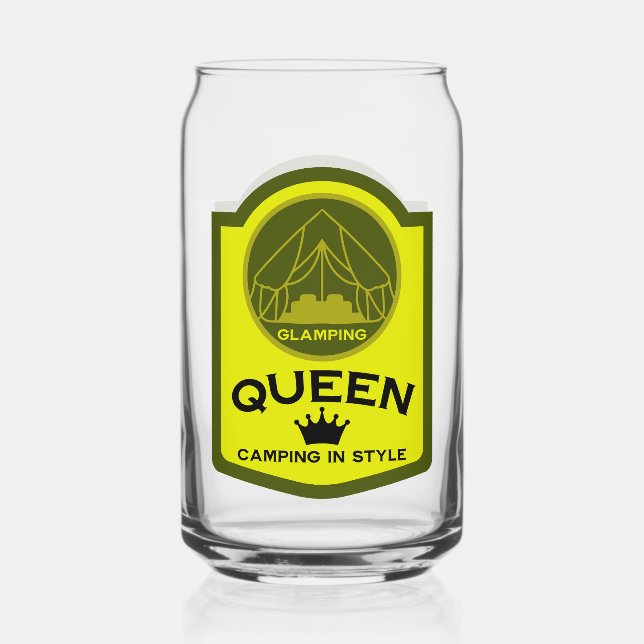 Verre Canette Glamping Queen Camping En Style (Recto)