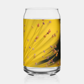 Verre Canette Golden Glow : Gros plan d'une fleur jaune