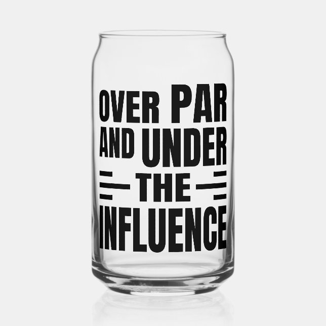 Verre Canette Golf Etched Can Glass (Recto)