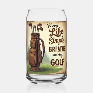 Verre Canette Golf Respirer Et Jouer Golf