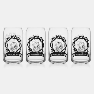 Verre Canette Goth Romantique Mariage Et Cadeau Valentin