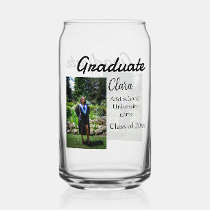 Verre Canette Graduation ajouter nom classe de 20xx félicitation
