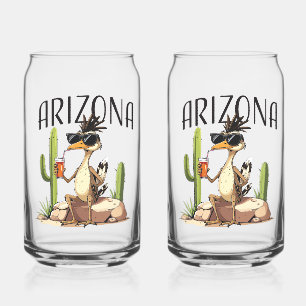 Verre Canette Grand Géocoucou d'Arizona buvant une boisson
