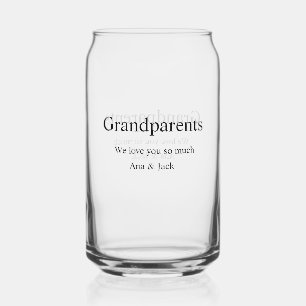 Verre Canette Grand-parents nous vous aimons ajouter nom simple