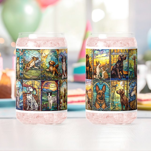 Verre Canette Grande variété de races de chiens (Insitu (Anniversaire))