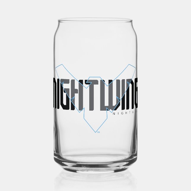 Verre Canette Graphisme de nom Nightwing Hi-Tech (Recto)