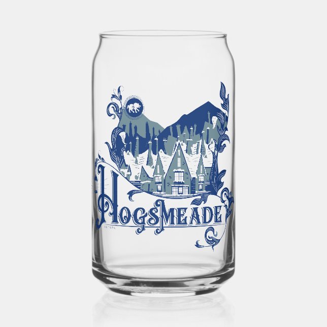 Verre Canette Graphisme du village vintage de HOGSMEADE™ (Recto)