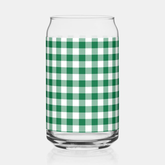Verre Canette Green Plaid  (Recto)