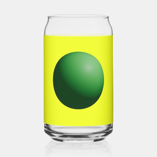 Verre Canette Green Spheres (Recto)
