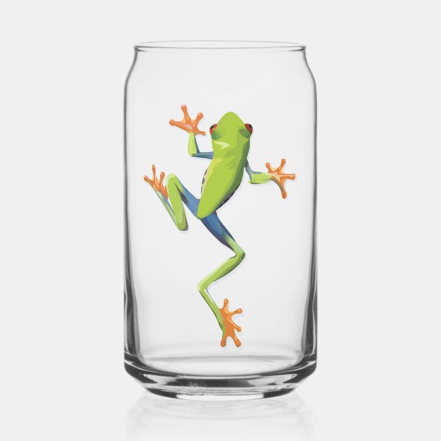 Verre Canette Grenouille-Arbre Amphibienne (Recto)