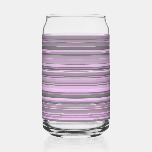 Verre Canette Gris Violet Rayé (Recto)