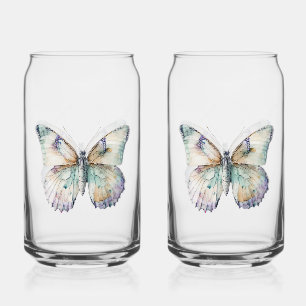 Verre Canette Groupe d'impression Papillon