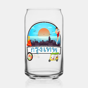 Verre Canette Grung Tep - Bangkok Thaïlande Voyage Thai