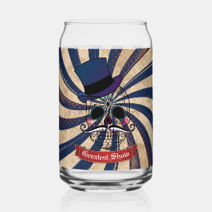 Verre Canette Grunge Circus Sugar Skull Ringmaster Texte personn