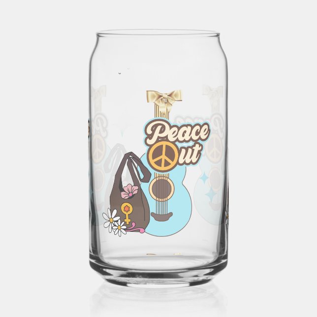 VERRE CANETTE GUITARE STYLE 70S (Gauche)