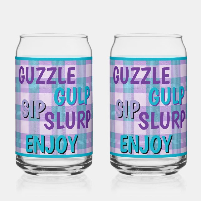 Verre Canette Guzzle Soda Glass (Recto)