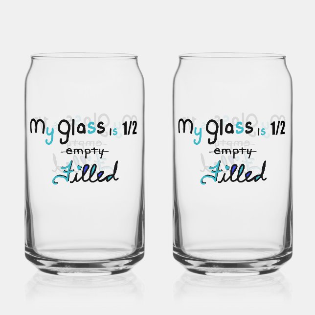 Verre Canette Half Filled Glass (Recto)