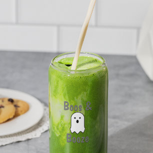 Verre Canette Halloween Boos et Booze