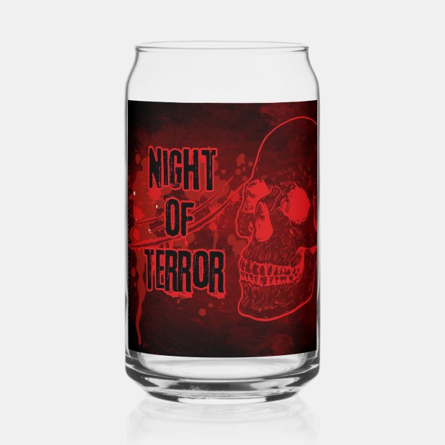 Verre Canette Halloween de la terreur (Recto)