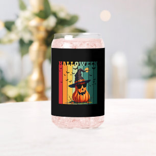 Verre Canette Halloween mignon drôle citrouille vintage automne