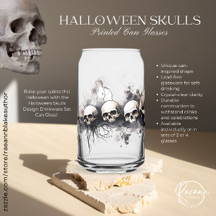 Verre Canette Halloween Skuls Conception Drinkware Set