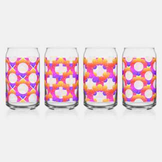 Verre Canette Happy Floral Patterns