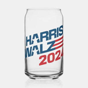 Verre Canette Harris Walz Élection 2024