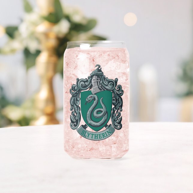 Verre Canette Harry Potter | Slytherin Crest Green (Insitu (Mariage))