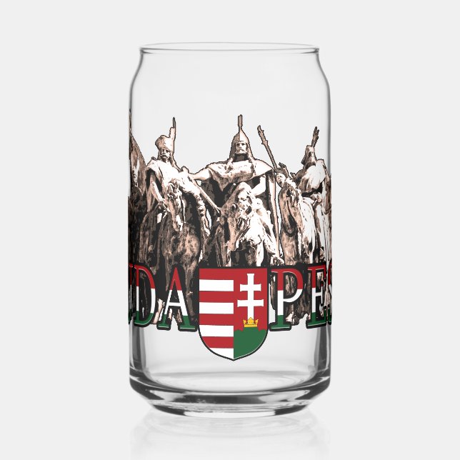 Verre Canette Héros de Budapest en Hongrie (Gauche)
