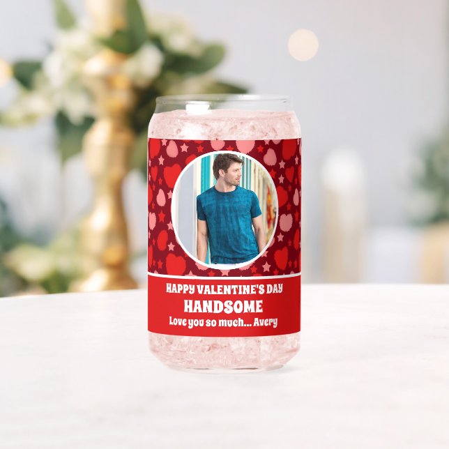 Verre Canette Heureuse Sainte-Valentin Handsome Photo (Insitu (Mariage))