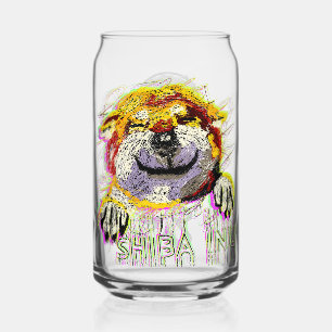 VERRE CANETTE "HI" SHIBA INU