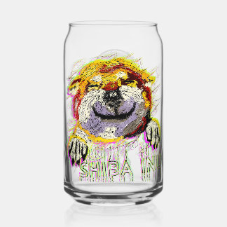 VERRE CANETTE "HI" SHIBA INU