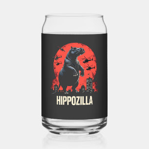 Verre Canette Hippozilla Éffrayant Moo Deng Baby Pygmy Hippo