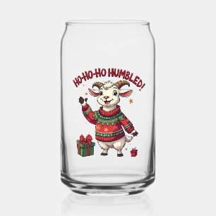 Verre Canette Ho Ho Ho Chapeau de Père Noël Noël Bouc du Père No