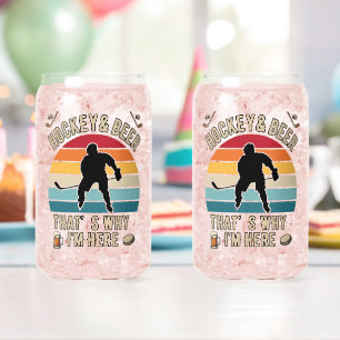 Verre Canette Hockey en détresse et Hockey de jeu de mots sur la