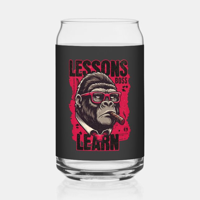 Verre Canette Home/Kitchen Gorilla Boss Drinkware Set (Recto)