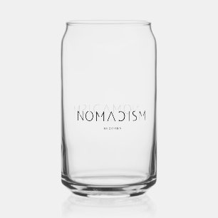 Verre Canette Hoodie Nomadism Records Logo Noir
