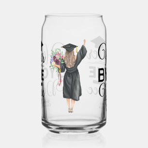 Verre Canette Hotter By One Degree Graduation noir et blanc