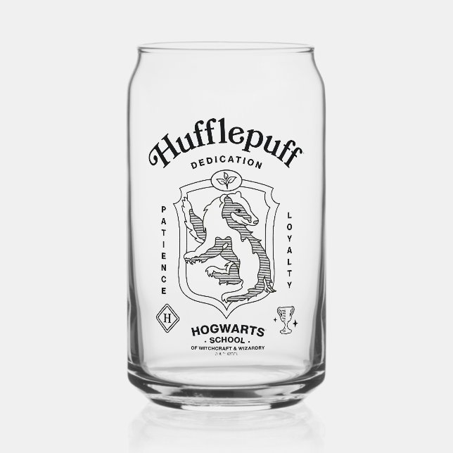 Verre Canette HUFFLEPUFF™ Dedication Patience Loyalty Crest (Recto)