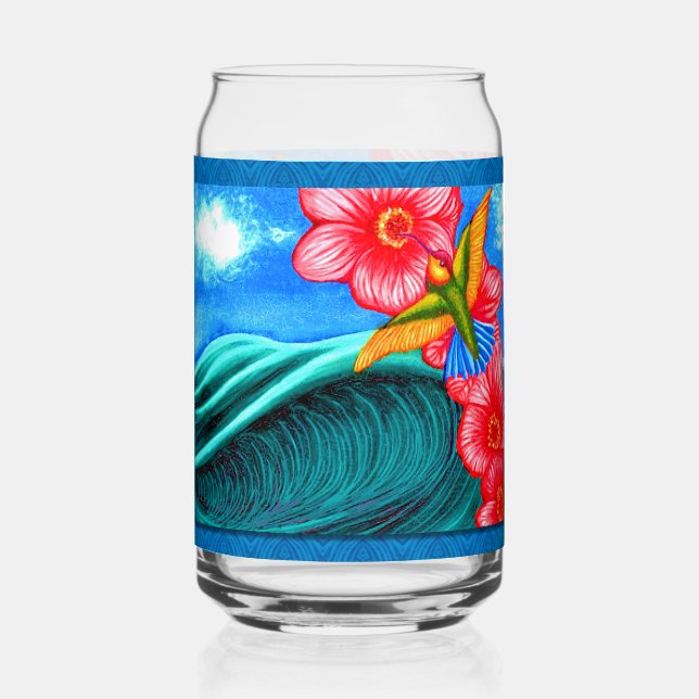 Verre Canette Hummingbird Ocean  (Recto)