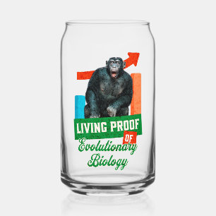 Verre Canette Humour Évolutionnaire Biologie Chimpanzé Drôle