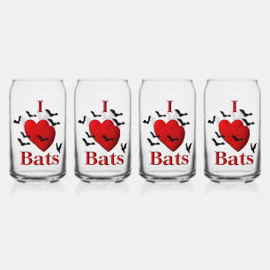 Verre Canette I Heart Bats