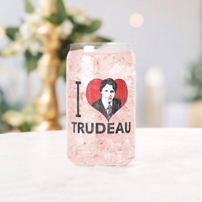 Verre Canette I Heart Trudeau (Insitu (Mariage))