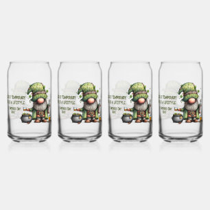 Verre Canette Illustration de gnome pour la Saint-Patrick avec t