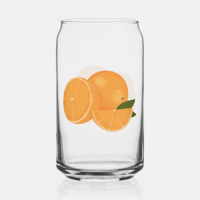 Verre Canette Illustration orange (Recto)