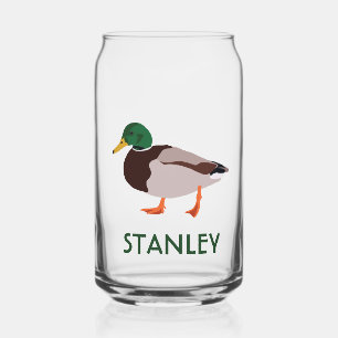 Verre Canette Illustration réaliste de Mallard Duck Personnalisé